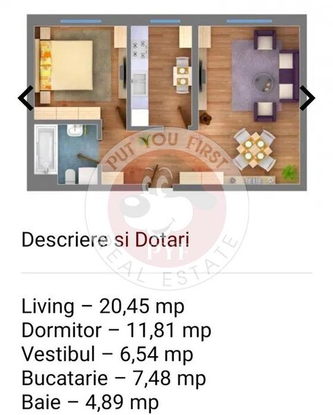 Transparent Residence 2 | Apartament 2 camere | Decomandat | 51mp | B9457